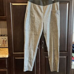 Banana Republic Factory Gray Pinstripe Trousers